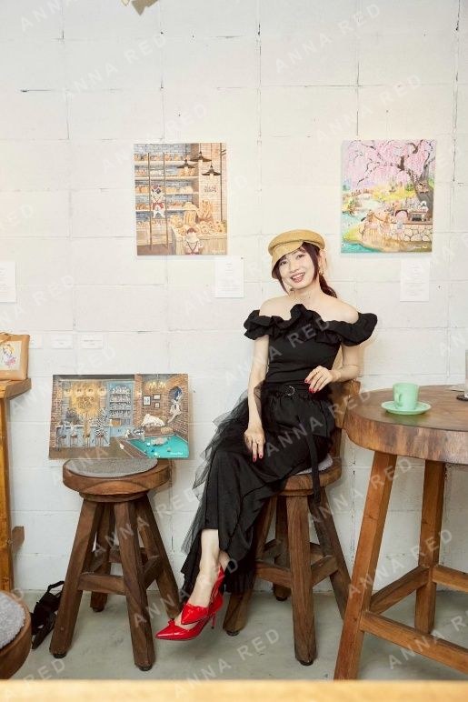 Works displayed at the solo exhibition Bokura no Ikitsuke