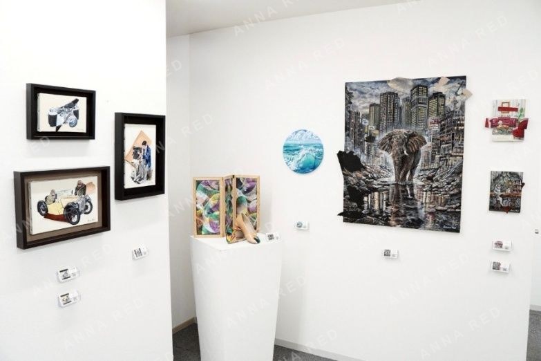 Installation view of the group exhibition SCRAP & BUILD