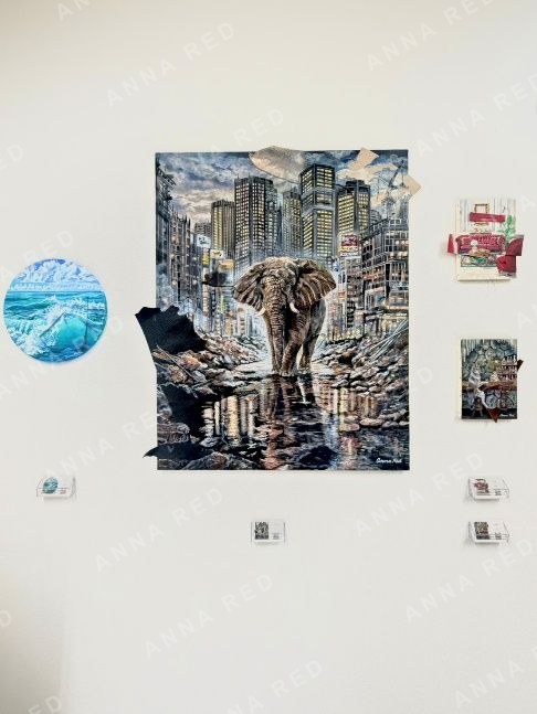 Artwork from the SCRAP & BUILD exhibition
