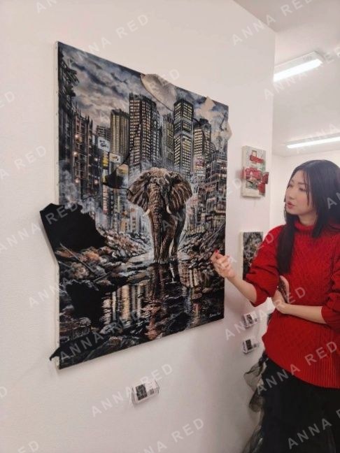 Artwork from the SCRAP & BUILD exhibition