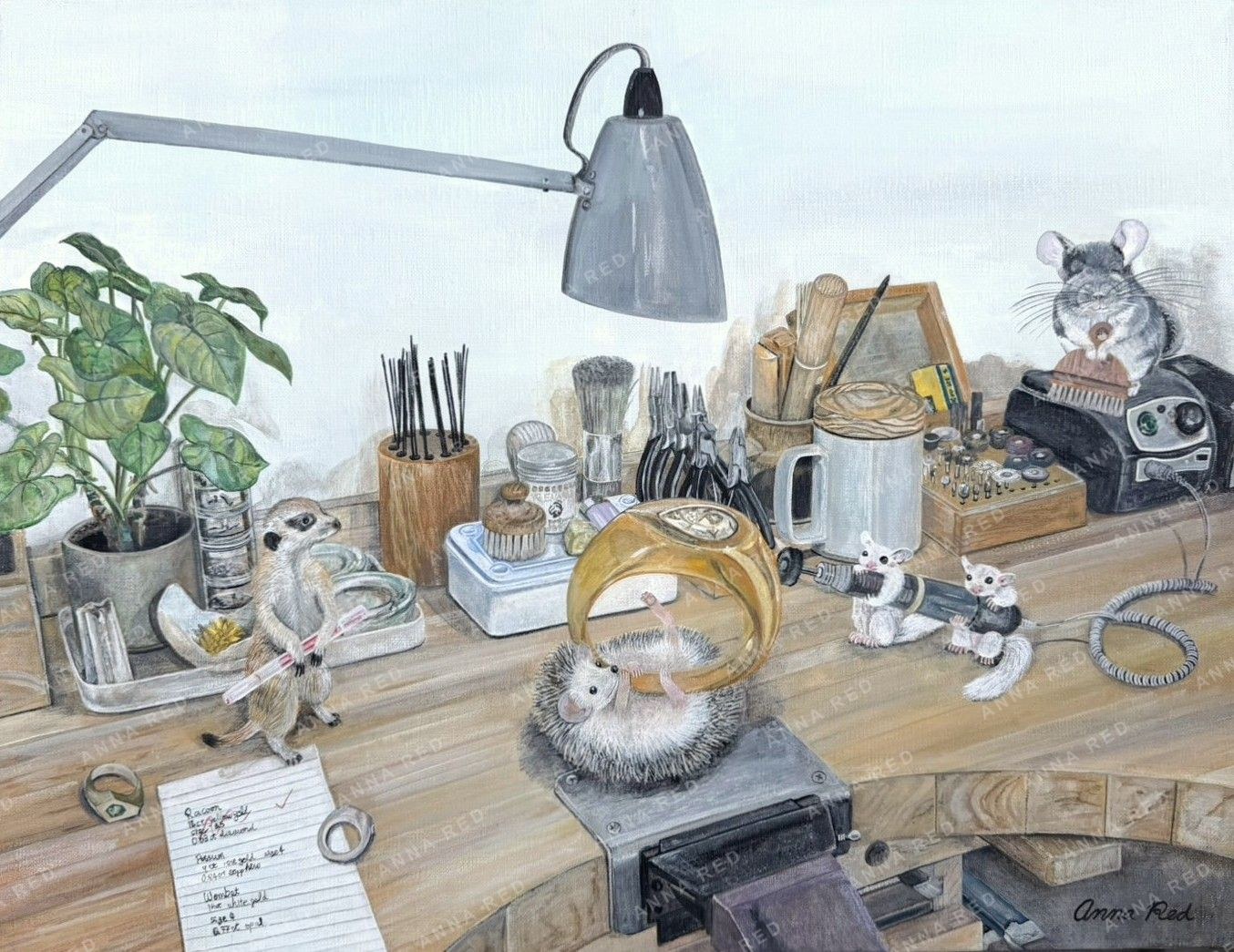 Jeweler's workbench — ANNA RED 2023